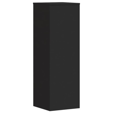 vidaXL Βάσεις Φυτών 2 τεμ. Μαύρες 33x33x100 εκ. από Επεξεργασμένο Ξύλο