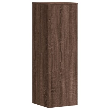 vidaXL Βάσεις Φυτών Καφέ Δρυς 33x33x100 εκ. Επεξεργασμένο Ξύλο