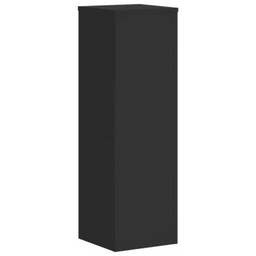 vidaXL Βάσεις Φυτών 2 τεμ. Μαύρες 25x25x80 εκ. από Επεξεργασμένο Ξύλο