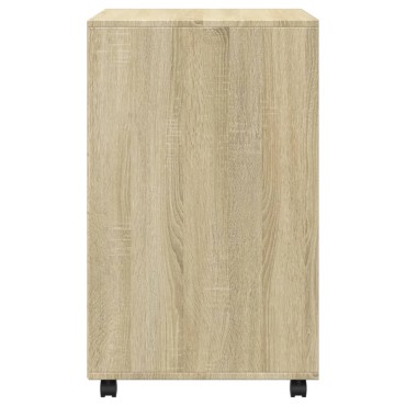 vidaXL Ντουλάπι Τροχήλατο Sonoma Δρυς 60x48x81cm από Επεξ. Ξύλο 1 τεμ.