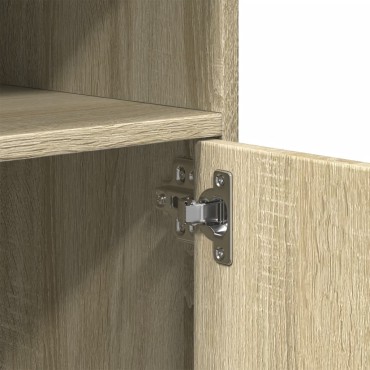 vidaXL Ντουλάπι Τροχήλατο Sonoma Δρυς 60x48x81cm από Επεξ. Ξύλο 1 τεμ.