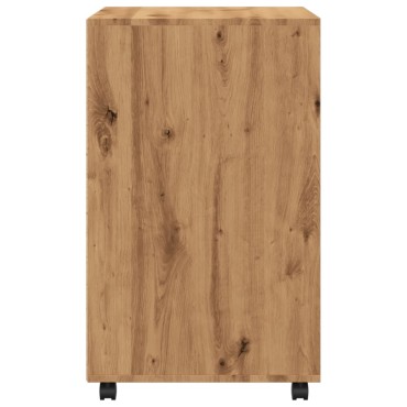 vidaXL Ντουλάπι Τροχήλατο Αρτισιανή Δρυς 60x48x81cm από Επεξ. Ξύλο 1 τεμ.