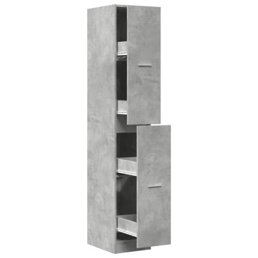 vidaXL Συρταριέρα Γενικής Χρήσης Γκρι Σκυρ.30x41x174,5cm Επεξ. Ξύλο 1 τεμ.