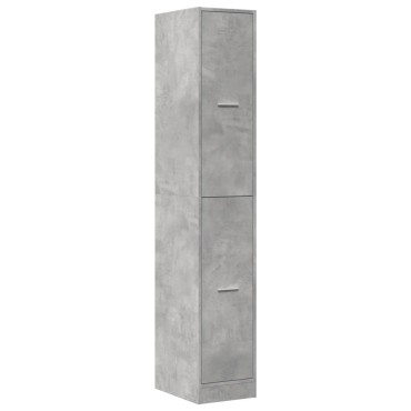 vidaXL Συρταριέρα Γενικής Χρήσης Γκρι Σκυρ.30x41x174,5cm Επεξ. Ξύλο 1 τεμ.