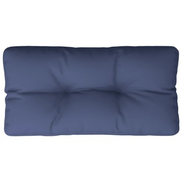 vidaXL Μαξιλάρι Παλέτας Ναυτικό Μπλε 80x40x12cm Υφασμάτινο
