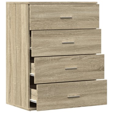 vidaXL Συρταριέρα Sonoma Δρυς 60x39x80cm Επεξεργασμένο Ξύλο 1 τεμ.