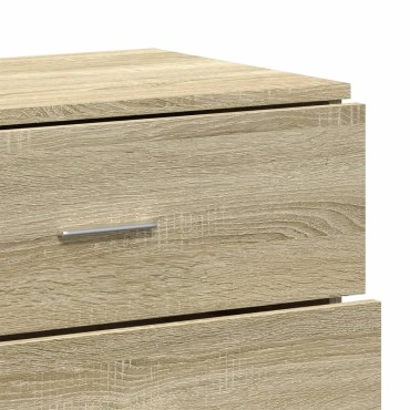 vidaXL Συρταριέρα Sonoma Δρυς 60x39x80cm Επεξεργασμένο Ξύλο 1 τεμ.
