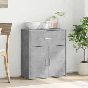 vidaXL Βοηθητικό Ντουλάπι Γκρι Σκυρ. 60x31x70cm από Επεξεργασμένο Ξύλο 1 τεμ.