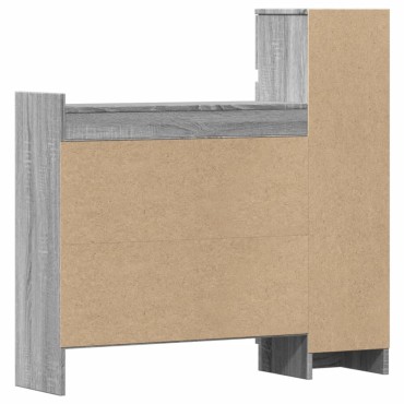 vidaXL Παπουτσοθήκη Γκρι Sonoma 100,5x28x100cm από Επεξεργασμένο Ξύλο