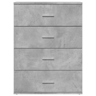 vidaXL Βοηθητικά Ντουλάπια 2 τεμ. Γκρι Σκυρ. 60x39x80cm Επεξεργ. Ξύλο