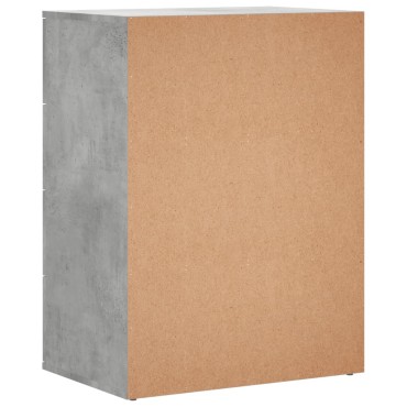 vidaXL Βοηθητικά Ντουλάπια 2 τεμ. Γκρι Σκυρ. 60x39x80cm Επεξεργ. Ξύλο