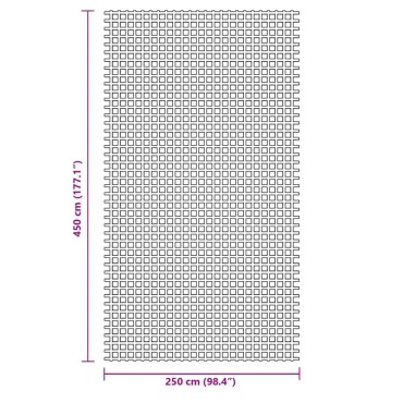 vidaXL Χαλί Σκηνής Ανθρακί 4,5x2,5 μ.