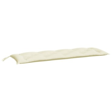 vidaXL Μαξιλάρι Πάγκου Κήπου Κρεμ 150x50x7cm Ύφασμα Oxford