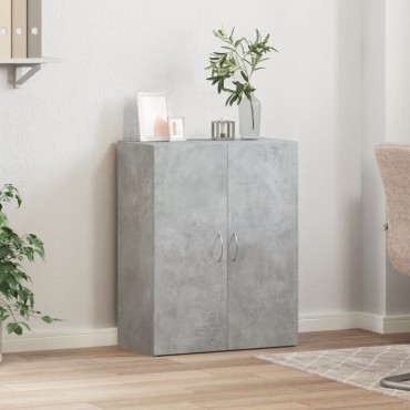 vidaXL Αρχειοθήκη Γκρι Σκυρ. 60x32x77,5cm Επεξεργασμένο Ξύλο 1 τεμ.