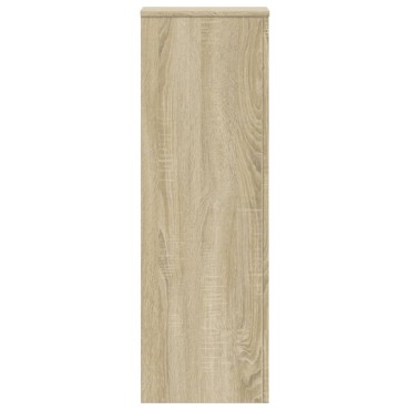 vidaXL Βάσεις Φυτών 2 Τεμ. Sonoma Δρυς 33x33x100εκ. Επεξεργασμένο Ξύλο