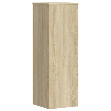vidaXL Βάσεις Φυτών 2 Τεμ. Sonoma Δρυς 33x33x100εκ. Επεξεργασμένο Ξύλο