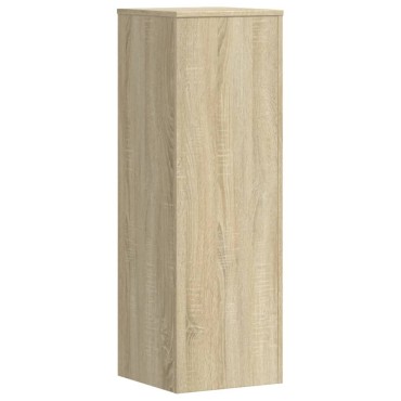 vidaXL Βάσεις Φυτών 2 Τεμ. Sonoma Δρυς 33x33x100εκ. Επεξεργασμένο Ξύλο