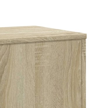 vidaXL Βάσεις Φυτών 2 Τεμ. Sonoma Δρυς 33x33x100εκ. Επεξεργασμένο Ξύλο