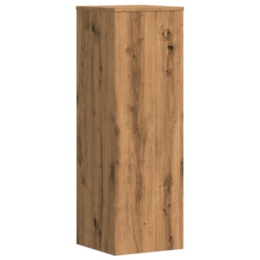 vidaXL Βάσεις Φυτών Αρτισιανή Δρυς 33x33x100 εκ. Επεξ. Ξύλο