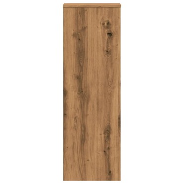vidaXL Βάσεις Φυτών Αρτισιανή Δρυς 33x33x100 εκ. Επεξ. Ξύλο