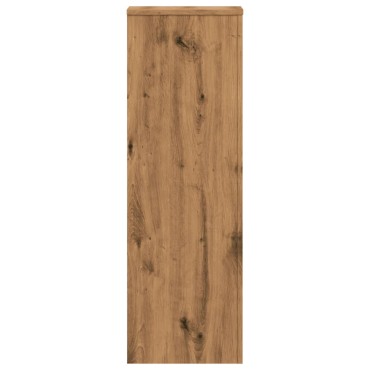 vidaXL Βάσεις Φυτών Αρτισιανή Δρυς 33x33x100 εκ. Επεξ. Ξύλο