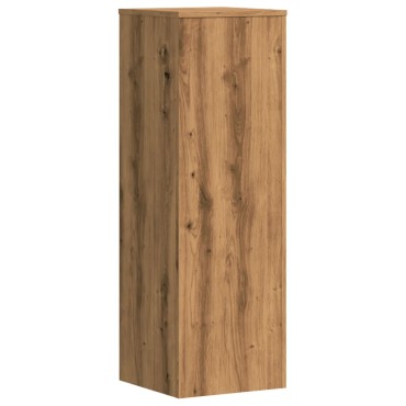 vidaXL Βάσεις Φυτών Αρτισιανή Δρυς 33x33x100 εκ. Επεξ. Ξύλο