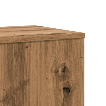 vidaXL Βάσεις Φυτών Αρτισιανή Δρυς 33x33x100 εκ. Επεξ. Ξύλο
