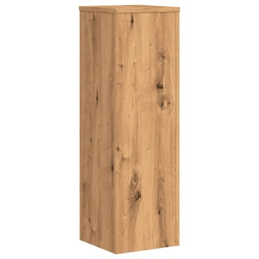 vidaXL Βάσεις Φυτών 2 τεμ. Αρτισιανή Δρυς 25x25x80 εκ. Επεξ. Ξύλο