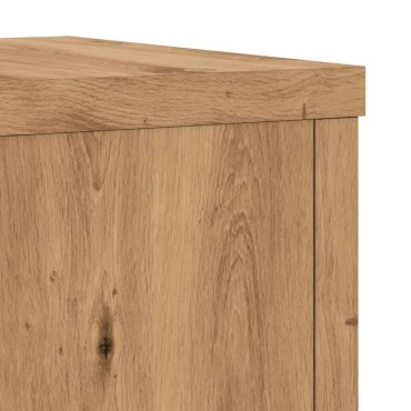 vidaXL Βάσεις Φυτών 2 τεμ. Αρτισιανή Δρυς 25x25x80 εκ. Επεξ. Ξύλο