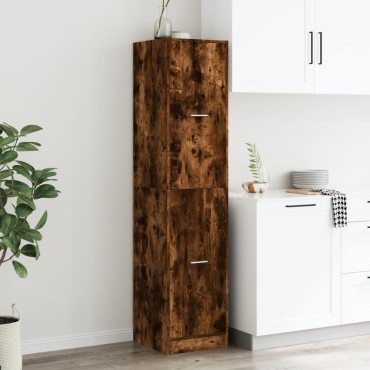 vidaXL Συρταριέρα Γενικής Χρήσης Καπνιστή Δρυς 40x41x174,5 Επεξ. Ξύλο 40x41x174,5cm 1 τεμ.