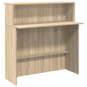 vidaXL Γραφείο υποδοχής Sonoma Δρυς 100x50x103,5cm Επεξεργασμένο Ξύλο 1 τεμ.