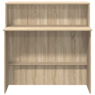 vidaXL Γραφείο υποδοχής Sonoma Δρυς 100x50x103,5cm Επεξεργασμένο Ξύλο 1 τεμ.
