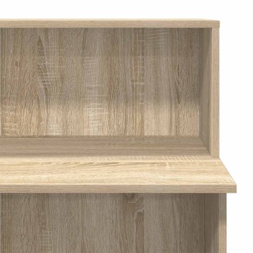 vidaXL Γραφείο υποδοχής Sonoma Δρυς 100x50x103,5cm Επεξεργασμένο Ξύλο 1 τεμ.