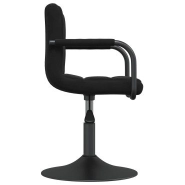 vidaXL Σκαμπό Μπαρ Μαύρο Βελούδινο 48x47x(71-85,5)cm 1 τεμ.