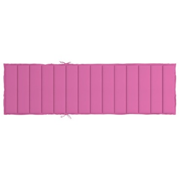 vidaXL Μαξιλάρι Ξαπλώστρας Ροζ από Ύφασμα Oxford 200x70x4cm