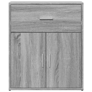 vidaXL Βοηθητικά Ντουλάπια 2 τεμ. Γκρι Sonoma 60x31x70cm Επεξ. Ξύλο