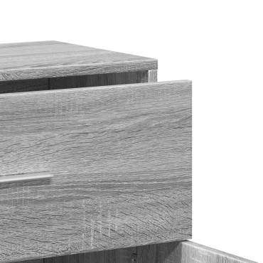 vidaXL Βοηθητικά Ντουλάπια 2 τεμ. Γκρι Sonoma 60x31x70cm Επεξ. Ξύλο