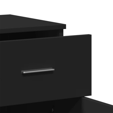 vidaXL Ραφιέρα Μαύρη 79x38x80cm από Επεξεργασμένο Ξύλο 1 τεμ.