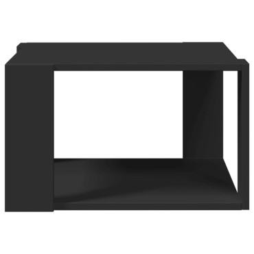 vidaXL Τραπεζάκι Σαλονιού Μαύρο 51,5x51,5x30cm Επεξεργασμένο Ξύλο 1 τεμ.