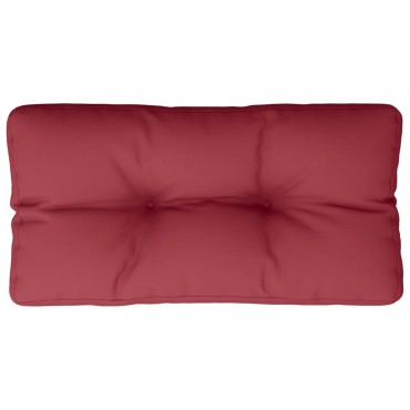 vidaXL Μαξιλάρι Παλέτας Μπορντό 80x40x12cm Υφασμάτινο