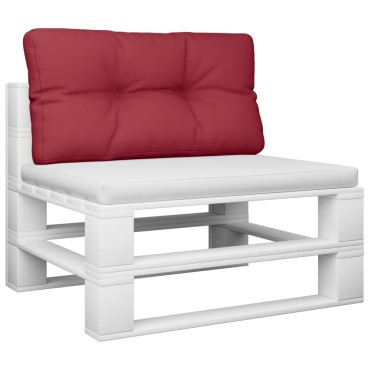 vidaXL Μαξιλάρι Παλέτας Μπορντό 80x40x12cm Υφασμάτινο