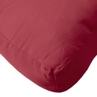vidaXL Μαξιλάρι Παλέτας Μπορντό 80x40x12cm Υφασμάτινο