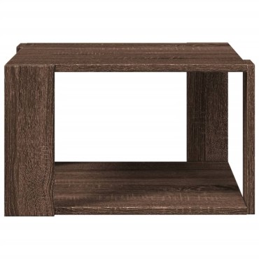 vidaXL Τραπεζάκι Σαλονιού Καφέ Δρυς 51,5x51,5x30cm Επεξ. Ξύλο 1 τεμ.