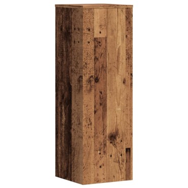 vidaXL Βάσεις Φυτών 2 τεμ. Όψη Παλαιού Ξύλου 33x33x100 εκ. Επεξ. Ξύλο