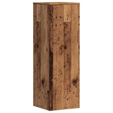 vidaXL Βάσεις Φυτών 2 τεμ. Όψη Παλαιού Ξύλου 33x33x100 εκ. Επεξ. Ξύλο