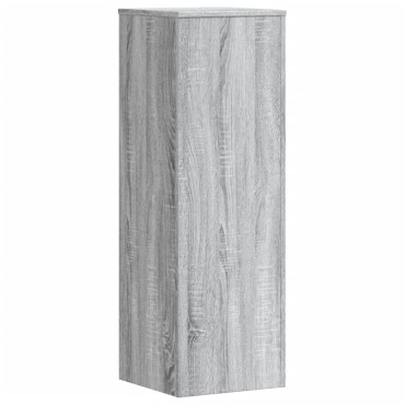 vidaXL Βάσεις Φυτών Γκρι Sonoma 33x33x100εκ. Επεξεργασμένο Ξύλο