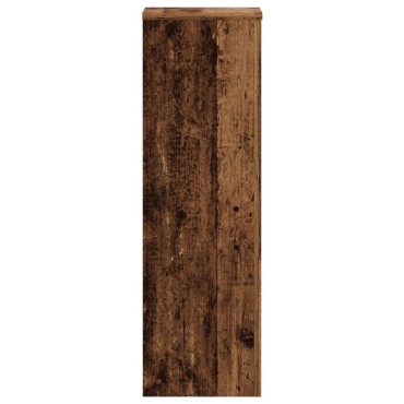 vidaXL Βάσεις Φυτών 2 τεμ. Όψη Παλαιού Ξύλου 25x25x80 εκ. Επεξ. Ξύλο