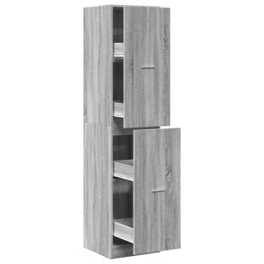 vidaXL Συρταριέρα Γενικής Χρήσης Γκρι Sonoma 40x41x174,5cmΕπεξ. Ξύλο 1 τεμ.