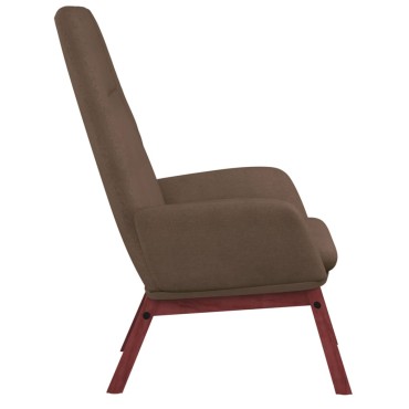vidaXL Πολυθρόνα Relax Taupe Υφασμάτινη με Υποπόδιο 70x77x94cm 1 τεμ.