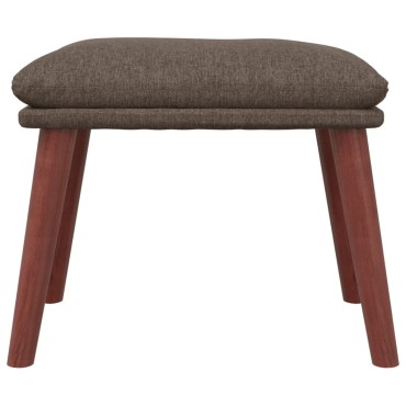 vidaXL Πολυθρόνα Relax Taupe Υφασμάτινη με Υποπόδιο 70x77x94cm 1 τεμ.